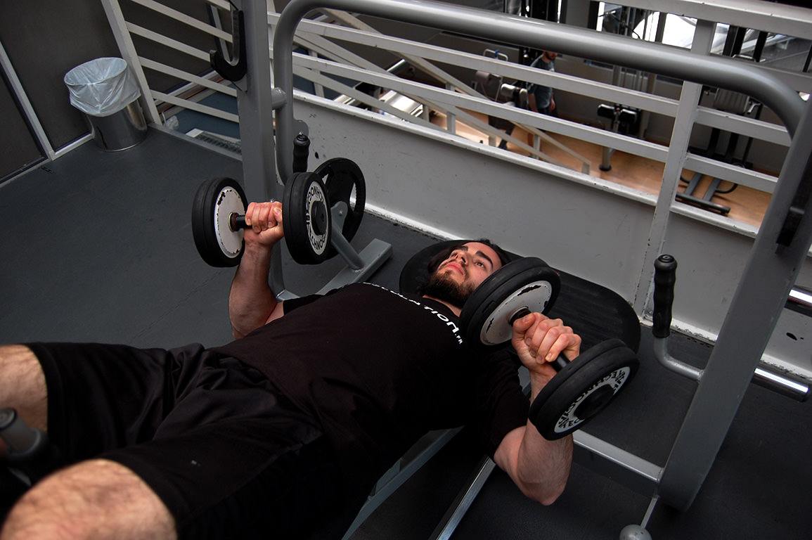 Développé décliné avec haltères - Decline dumbbell press
