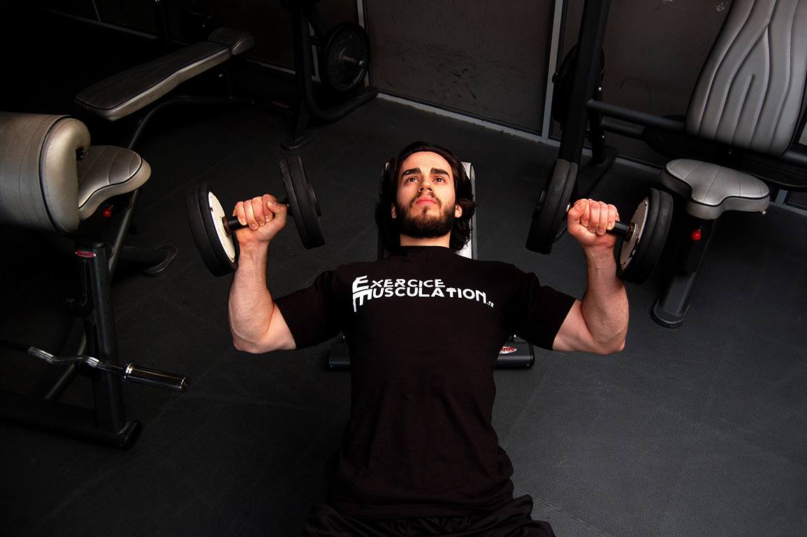 Développé incliné avec haltères - Incline dumbbell press