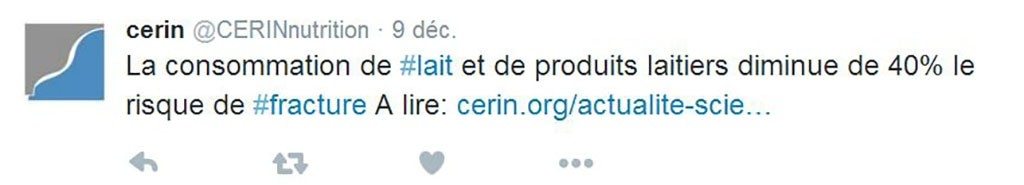 Un autre tweet non fondé du CERIN