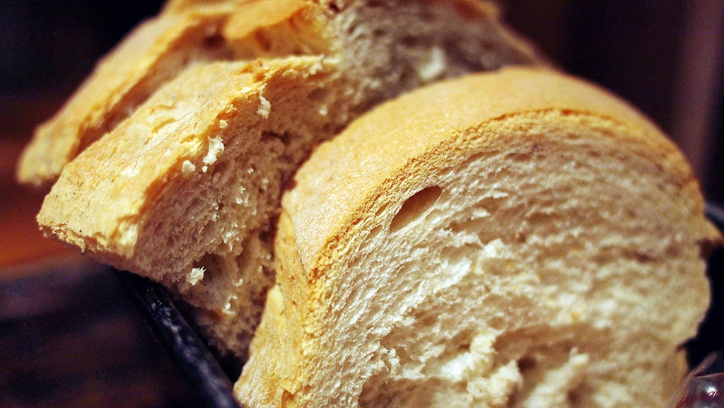 Tartines de pain blanc